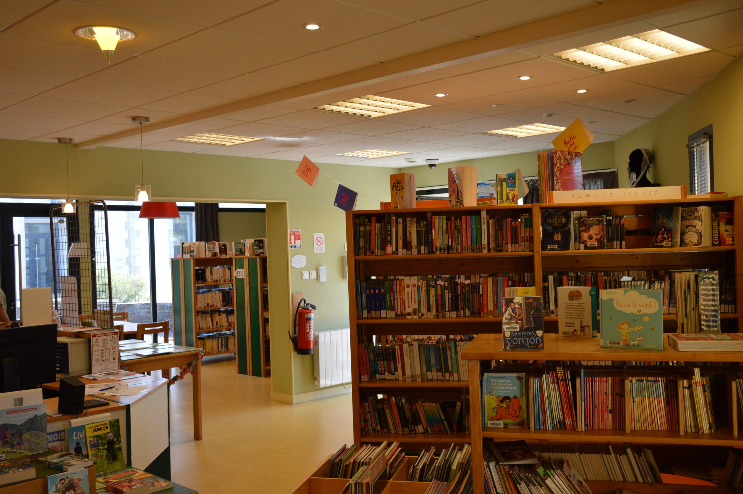 Espace lecture de la bibliothèque